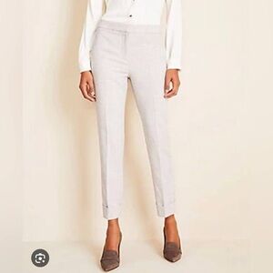 Ann Taylor High Rise Cuff Ankle Trouser